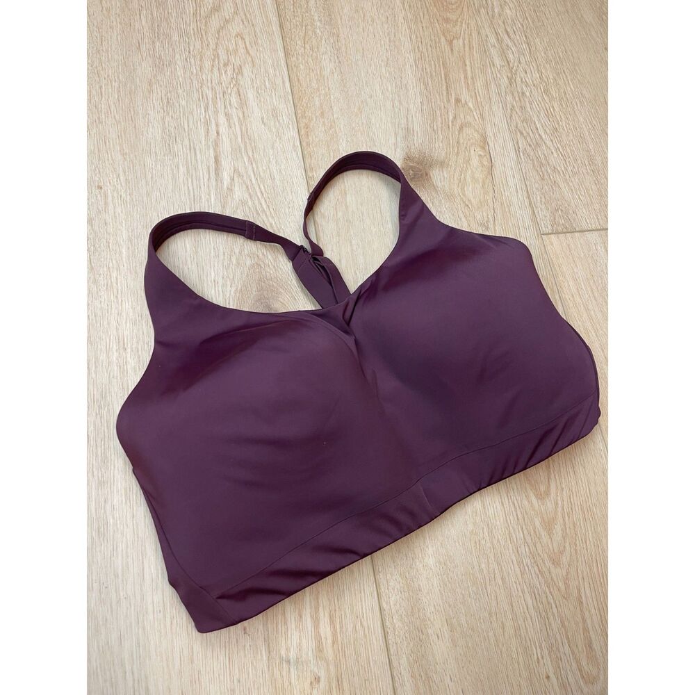 Athleta Maroon Advanced High Impact Wireless Sports Bra - Women's Size 38DD